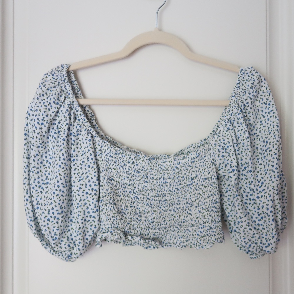 floral crop top